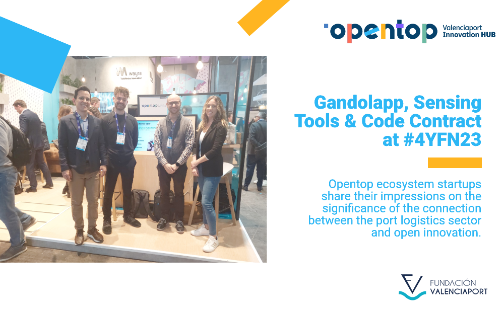 Opentop ecosystem startups Gandolapp, Sensing Tools and Code Contract at 4YFN