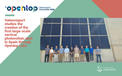 Valenciaport studies the creation of the first large-scale vertical photovoltaic park in Spain through Opentop Labs