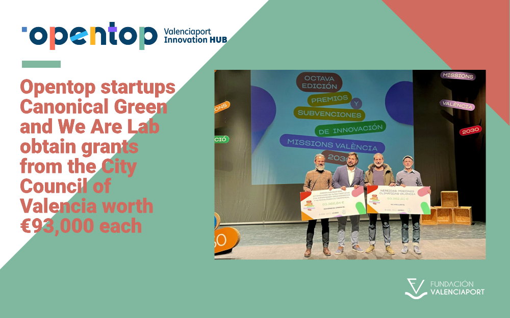 Opentop startups Canonical Green and We Are Lab obtain grants from the City Council of Valencia worth €93,000 each