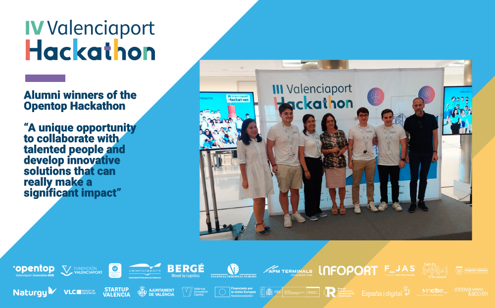 Alumni winners of the Opentop Hackathon | “A unique opportunity to collaborate with talented people and develop innovative solutions that can really make a significant impact”