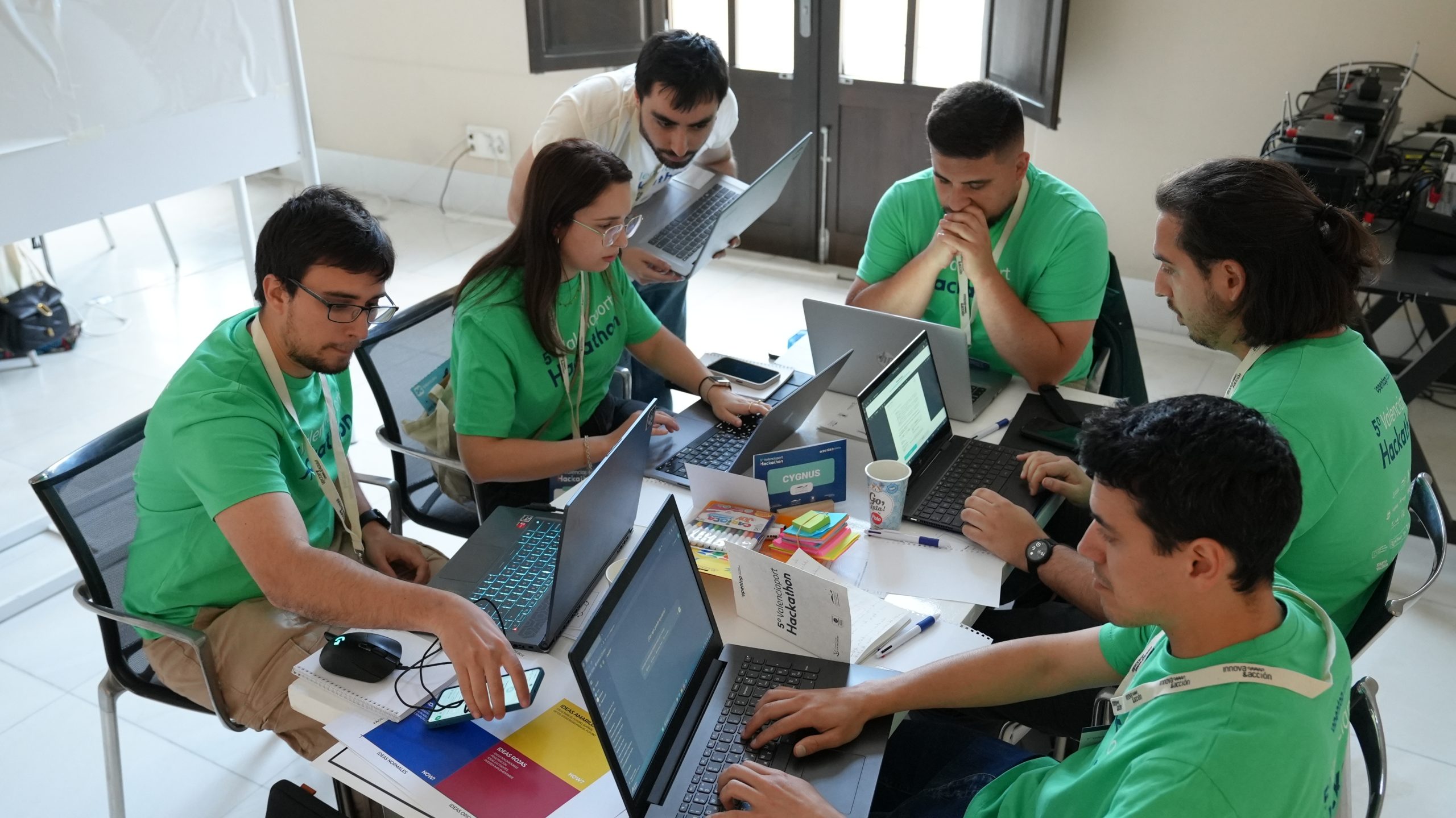 Teams working in 5 hackathon 2
